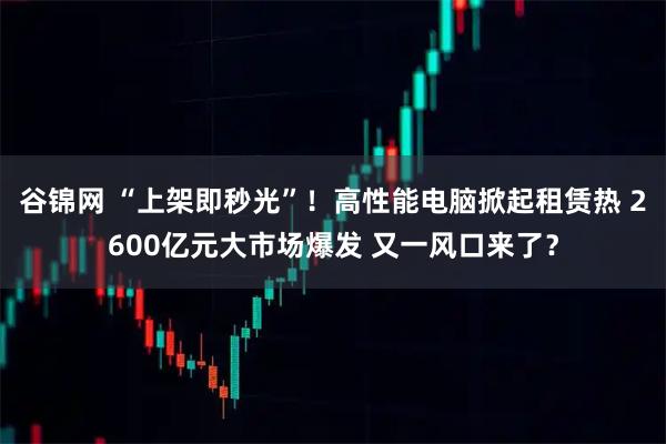 谷锦网 “上架即秒光”！高性能电脑掀起租赁热 2600亿元大市场爆发 又一风口来了？